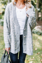 Load image into Gallery viewer, Pop Of Fun Gray Leopard Cardigan