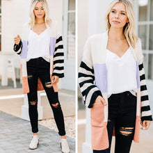 Load image into Gallery viewer, Something About You Black Colorblock Cardigan