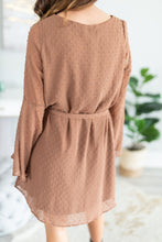 Load image into Gallery viewer, What A Compliment Cocoa Brown Chiffon Dress
