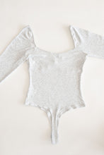 Load image into Gallery viewer, All About The Love Gray Bodysuit