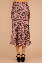 Load image into Gallery viewer, Never Let You Go Blush Pink Leopard Midi Skirt