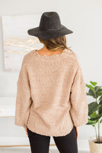 Load image into Gallery viewer, Open Your Heart Mocha Brown Distressed Sweater