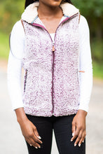 Load image into Gallery viewer, Feeling The Chill Maroon Red Sherpa Vest