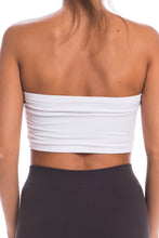 Load image into Gallery viewer, Just That Easy White Bandeau Top
