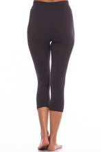 Load image into Gallery viewer, Lovable Charcoal Gray Cropped Leggings
