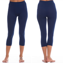 Load image into Gallery viewer, Lovable Navy Blue Cropped Leggings
