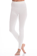 Load image into Gallery viewer, Lovable Ivory White Long Leggings
