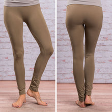 Load image into Gallery viewer, Lovable Army Green Long Leggings
