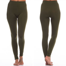 Load image into Gallery viewer, Lovable Olive Green Long Leggings
