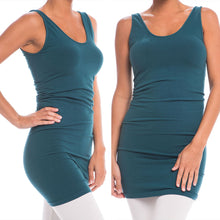 Load image into Gallery viewer, Long Layering Teal Blue Cami
