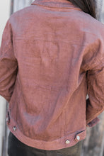 Load image into Gallery viewer, Do What You Like Eggplant Purple Corduroy Jacket
