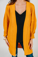 Load image into Gallery viewer, Dear To My Heart Turmeric Orange Cable Knit Cardigan
