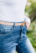 Load image into Gallery viewer, Finishing Touch Khaki Snake Belt
