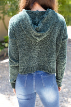 Load image into Gallery viewer, The More I Love You Pine Green Chenille Sweater
