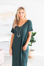 Load image into Gallery viewer, Trust The Plan Hunter Green Maxi Dress

