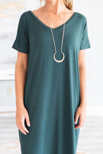 Load image into Gallery viewer, Trust The Plan Hunter Green Maxi Dress

