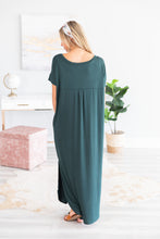 Load image into Gallery viewer, Trust The Plan Hunter Green Maxi Dress
