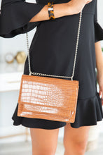 Load image into Gallery viewer, Just My Style Brown Reptile Purse
