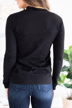 Load image into Gallery viewer, Follow My Lead Black Mock Neck Top
