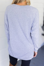 Load image into Gallery viewer, Slouchy Dolman Heather Gray Long Sleeve Tunic

