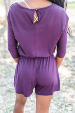 Load image into Gallery viewer, The Poolside Plum Purple Romper
