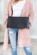 Load image into Gallery viewer, Let's Meet Black Envelope Purse
