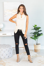 Load image into Gallery viewer, Against The Crowd Cream Cowl Neck Sweater
