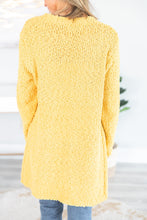 Load image into Gallery viewer, Tell Somebody Light Mustard Yellow Popcorn Cardigan

