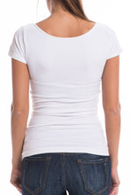 Load image into Gallery viewer, Cap Sleeve Scoop White Cami
