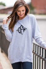 Load image into Gallery viewer, Slouchy Dolman Heather Gray Long Sleeve Tunic

