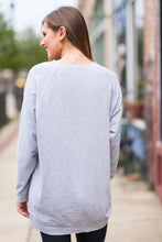 Load image into Gallery viewer, Slouchy Dolman Heather Gray Long Sleeve Tunic
