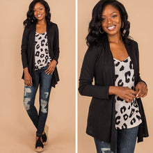 Load image into Gallery viewer, Undeniable Black Classic Cardigan
