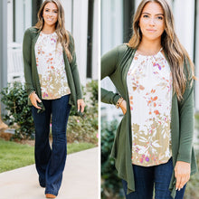 Load image into Gallery viewer, Undeniable Olive Green Classic Cardigan
