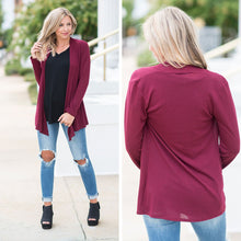Load image into Gallery viewer, Undeniable Wine Red Classic  Cardigan
