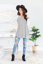 Load image into Gallery viewer, Fun For Sport Oatmeal Striped Top
