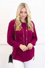 Load image into Gallery viewer, Easy Like Sunday Wine Red Tunic
