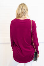Load image into Gallery viewer, Easy Like Sunday Wine Red Tunic
