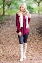 Load image into Gallery viewer, Easy Like Sunday Wine Red Tunic

