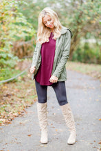 Load image into Gallery viewer, Easy Like Sunday Wine Red Tunic
