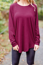 Load image into Gallery viewer, Easy Like Sunday Wine Red Tunic
