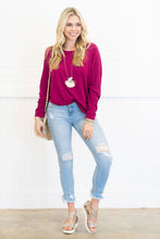 Load image into Gallery viewer, Easy Like Sunday Wine Red Tunic
