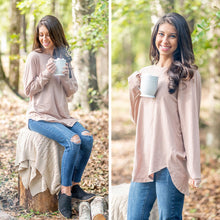 Load image into Gallery viewer, Easy Like Sunday Warm Taupe Brown Tunic
