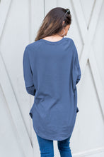 Load image into Gallery viewer, Easy Like Sunday Denim Blue Tunic
