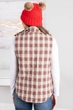 Load image into Gallery viewer, Happy Hikes Tan And Plaid Reversible Vest

