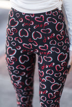 Load image into Gallery viewer, Show Your Love Leggings, Black

