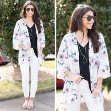 Load image into Gallery viewer, Keep Falling In Love Kimono, Ivory
