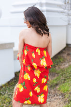 Load image into Gallery viewer, The Pippa Dress, Red-Lemon
