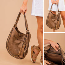 Load image into Gallery viewer, Follow Your Heart Stone Brown Purse
