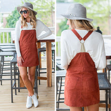 Load image into Gallery viewer, Need You Now Overall Dress, Marsala

