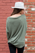 Load image into Gallery viewer, Find Your Place Olive Green Top
